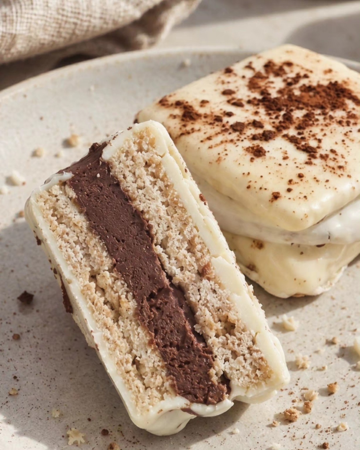 Alfajor sablé de chocolate