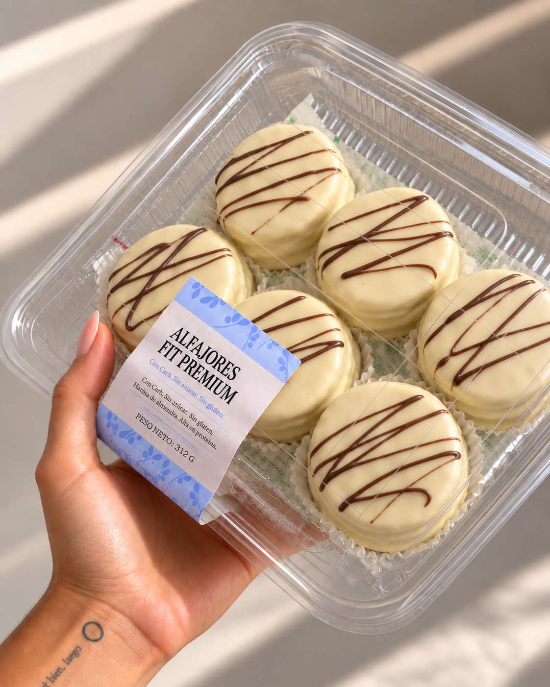 Alfajores blancos x6