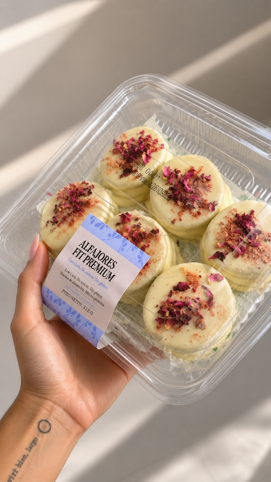 Alfajores de frutos rojos x6